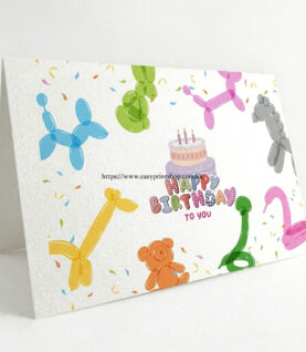 Eggshell texture foldable card and invitation printing sample
