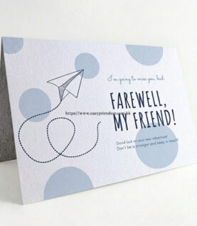 Eggshell texture foldable card and invitation printing sample