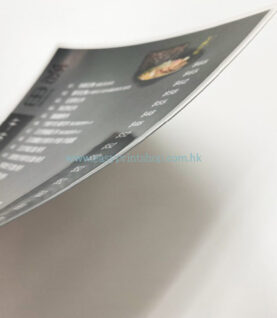 過膠餐牌25C 25C laminated menu with durable waterproof coating