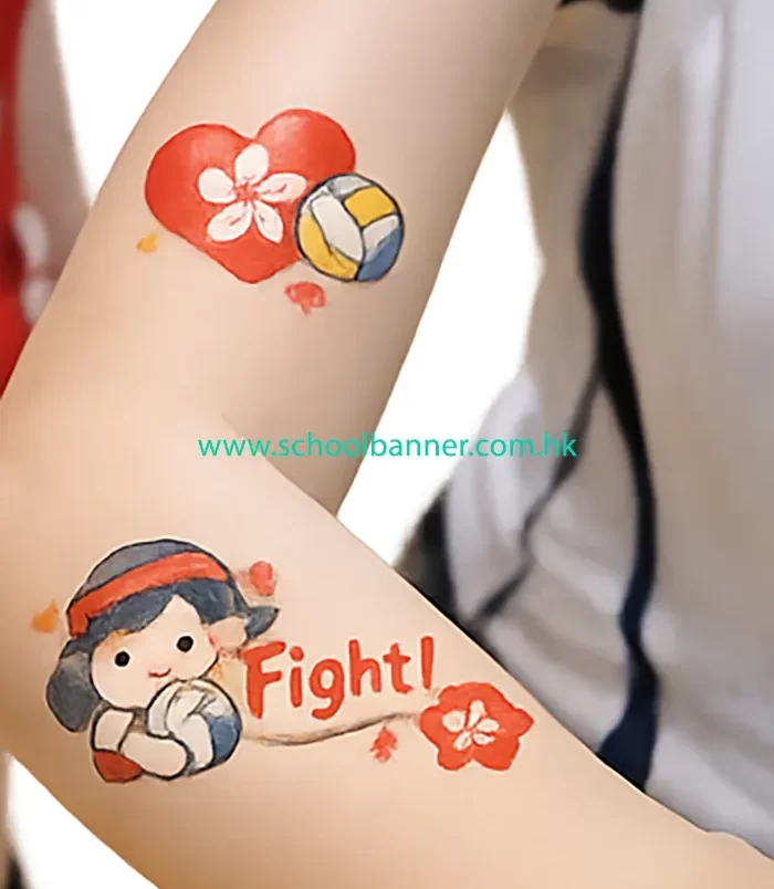 personalized-athlete-temporary-tattoo 手臂貼戰鬥紋身貼紙