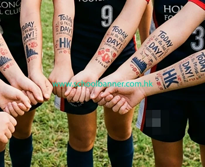 team-logo-temporary-tattoo 手腕關節貼群體香港今日標語團體水印貼紙