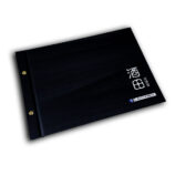 Hardcover menu with durable cover for restaurant use