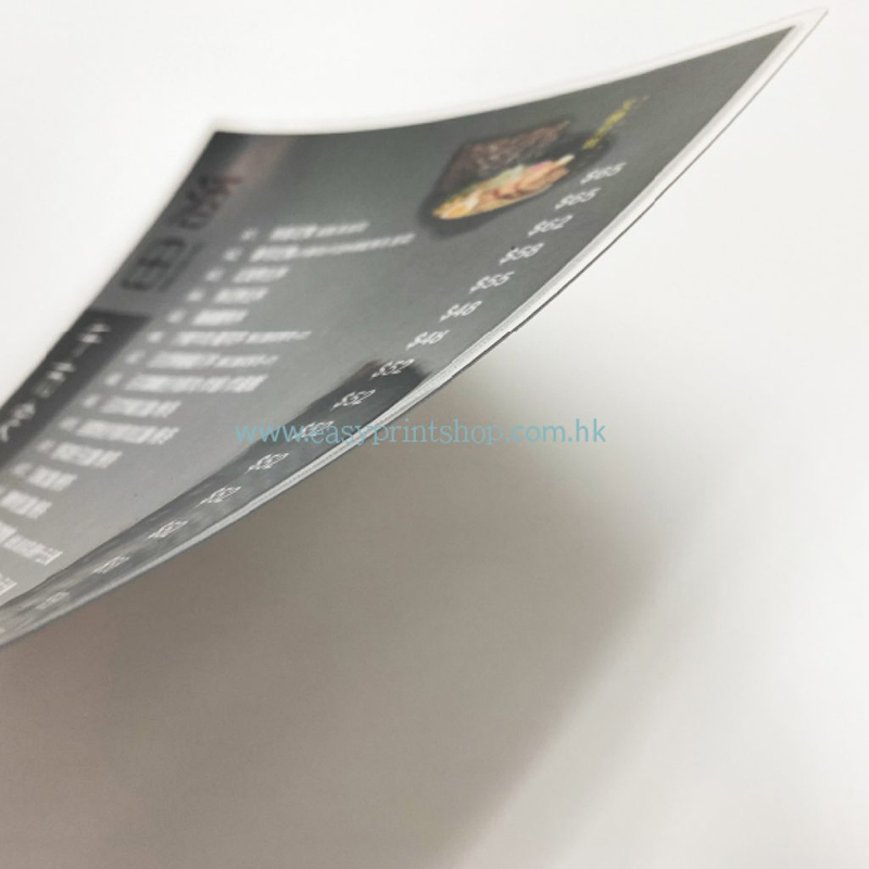 過膠餐牌25C 25C laminated menu with durable waterproof coating